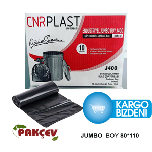CNRPLAST 400gr Endüstriyel Jumbo Çöp Poşeti 80*110