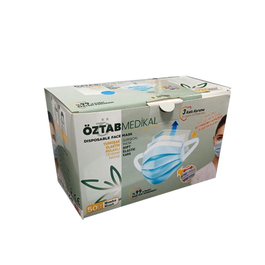 Öztab Meltblown Full Ultrasonic 3 Katlı Maske