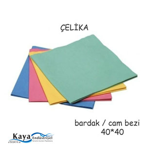 Çelika  40*40 Cam Bardak mikrofiber Bez
