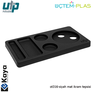 UTP Otel Tipi İkram Tepsisi SİYAH