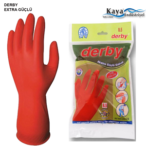 Derby Lastik Eldiven - Ekstra Güçlü Bulaşık Eldiveni D100