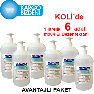 Maratem M904 Alkol Bazlı Sıvı El Antiseptiği 1 Litre