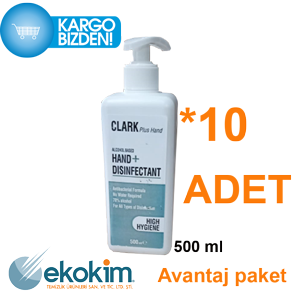 Ekokim Clark El Dezenfektanı 500ml Pompalı
