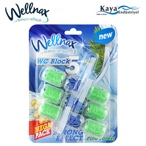 Wellnax 3lü Klozet Blok Çam Kokusu